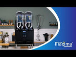 Machine à granité & slush - 2x 12 L - affichage numérique – Maxima 09504005