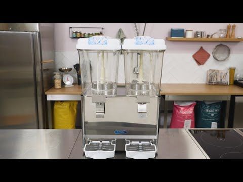 Dispensateur de boissons - 2 x 18 L -  électrique - incl mécanisme d'agitation – Maxima 09300535