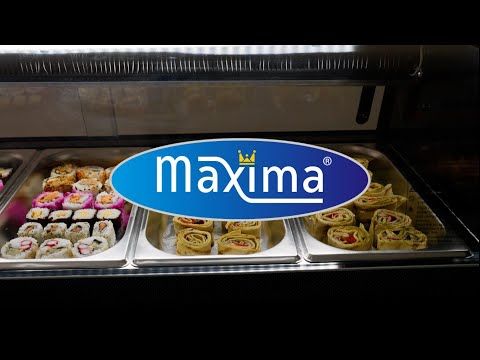 Présentoir de sushis et de tapas - 52 L - incl 5 x 1/3 GN -  modèle de table – Maxima 09400865
