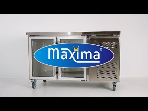 Réfrigérateur de comptoir - 136 cm - 2 portes vitrées – Maxima 09400401