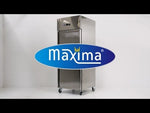 Réfrigérateur - 700 L - 3 étagères réglables (2/1 GN) - sur roulettes - acier inoxydable – Maxima 09400030