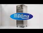 Réfrigérateur à poisson - 600 L - 7 conteneurs (60 x 40 cm) - sur roulettes - acier inoxydable – Maxima 09400002