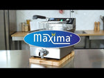 Friteuse - 10 L - 1 panier - avec robinet de vidange – Maxima 09365228