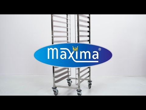 Chariot à plateaux - boulangerie - s'adapte à 16 plateaux (60 x 40c m) - excl plateaux – Maxima 09300548