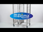 Chariot à plateaux - boulangerie - s'adapte à 32 plateaux (60 x 40c m) - excl plateaux – Maxima 09300549
