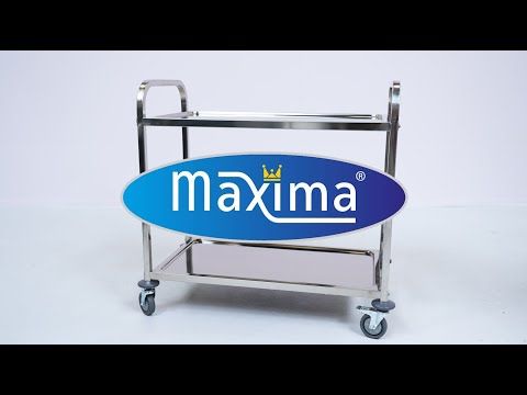 Chariot en acier inoxydable - 3 étagères – Maxima 09300546