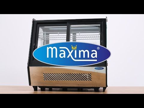 Vitrine à gâteaux - 125 L - 71 cm - portes coulissantes avant et arrière – Maxima 09400847