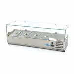 Réfrigérateur de préparation de comptoir - 120 cm - s'adapte à 4 x 1/3 GN – Maxima 09400320