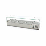 Réfrigérateur de préparation de comptoir - 150 cm - s'adapte à 6 x 1/3 GN – Maxima 09400326