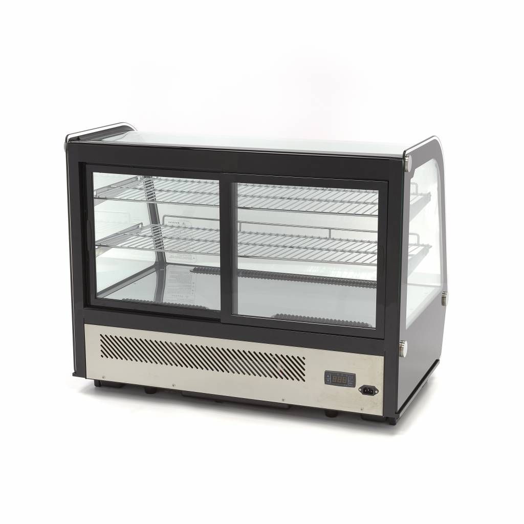 Vitrine à gâteaux - 160 L - 88 cm - portes coulissantes arrière – Maxima 09400850