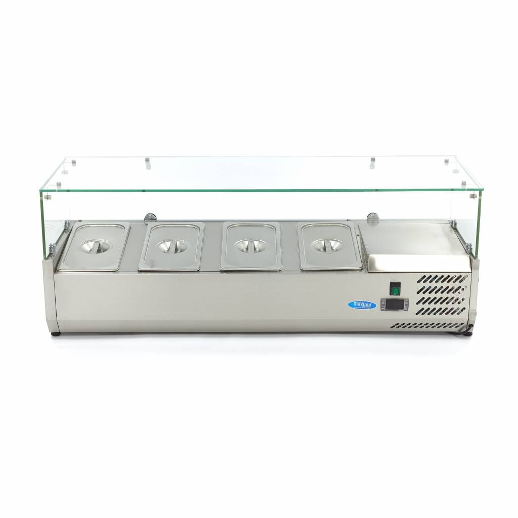 Réfrigérateur de préparation de comptoir - 120 cm - s'adapte à 4 x 1/3 GN – Maxima 09400320