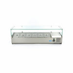 Réfrigérateur de préparation de comptoir - 140 cm - s'adapte à 6 x 1/3 GN – Maxima 09400323