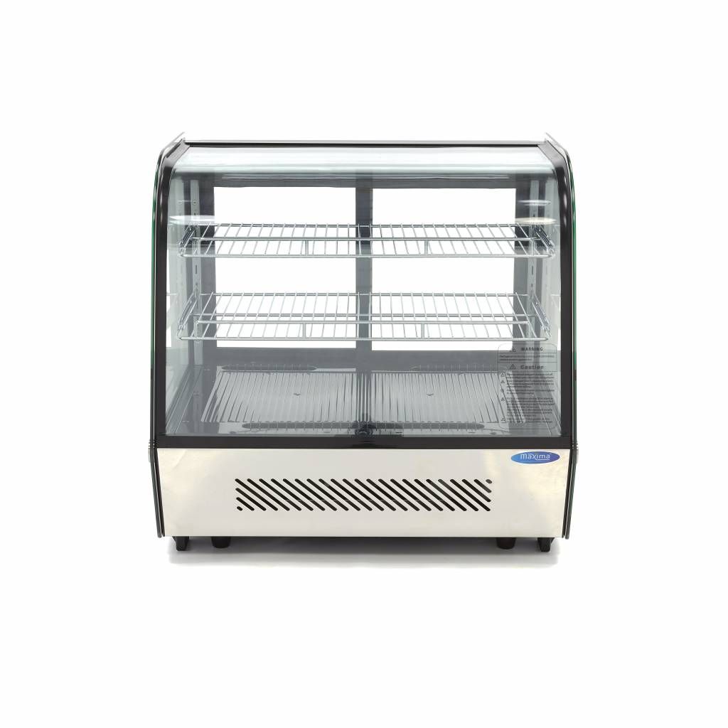 Vitrine à gâteaux - 120 L - 70 cm - portes coulissantes arrière – Maxima 09400845