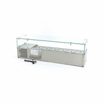 Réfrigérateur de préparation de comptoir - 140 cm - s'adapte à 6 x 1/3 GN – Maxima 09400323