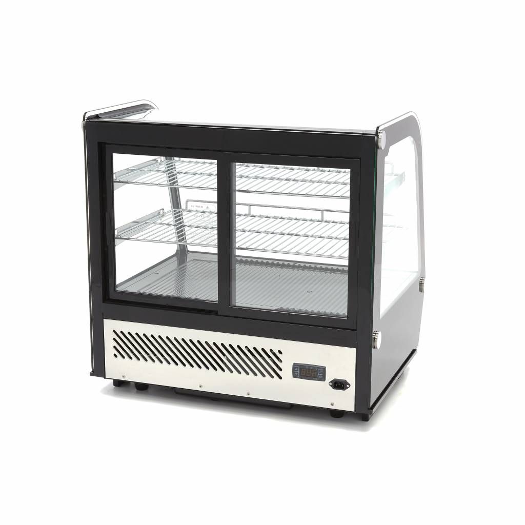 Vitrine à gâteaux - 120 L - 70 cm - portes coulissantes arrière – Maxima 09400845