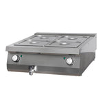Heavy Duty bain marie - unité double - profondeur 70 cm - électrique – Maxima 09398135
