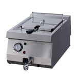 Heavy Duty friteuse - 1 x 12 L - unité simple - profondeur 70 cm - avec robinet de vidange - électrique – Maxima 09395000