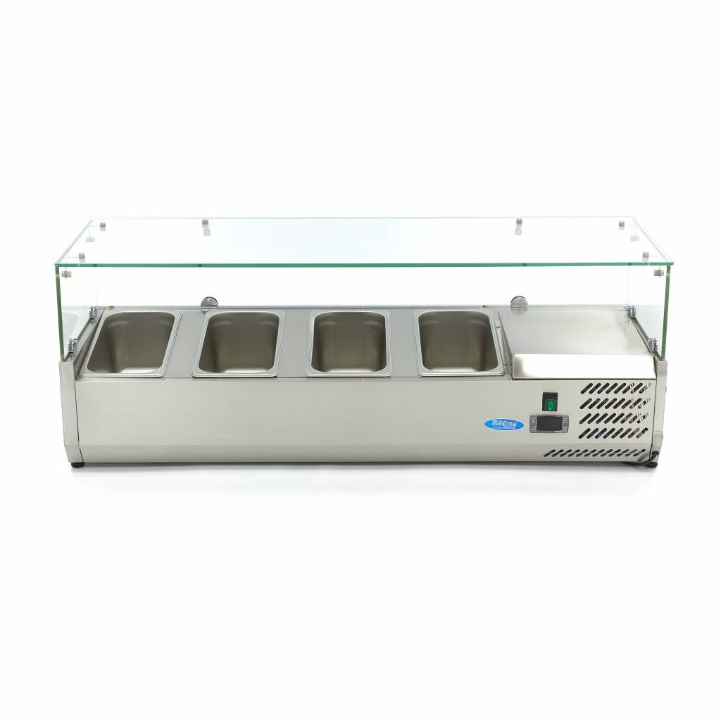 Réfrigérateur de préparation de comptoir - 120 cm - s'adapte à 4 x 1/3 GN – Maxima 09400320
