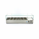 Réfrigérateur de préparation de comptoir - 140 cm - s'adapte à 6 x 1/3 GN – Maxima 09400323