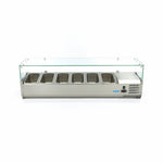 Réfrigérateur de préparation de comptoir - 150 cm - s'adapte à 6 x 1/3 GN – Maxima 09400326