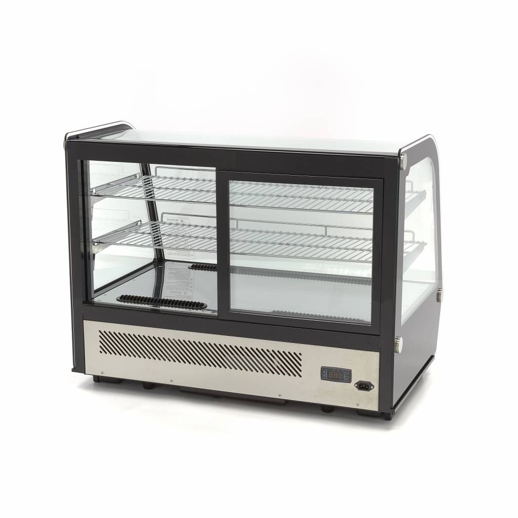 Vitrine à gâteaux - 160 L - 88 cm - portes coulissantes arrière – Maxima 09400850