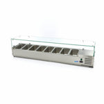 Réfrigérateur de préparation de comptoir - 180 cm - s'adapte à 8 x 1/3 GN – Maxima 09400332
