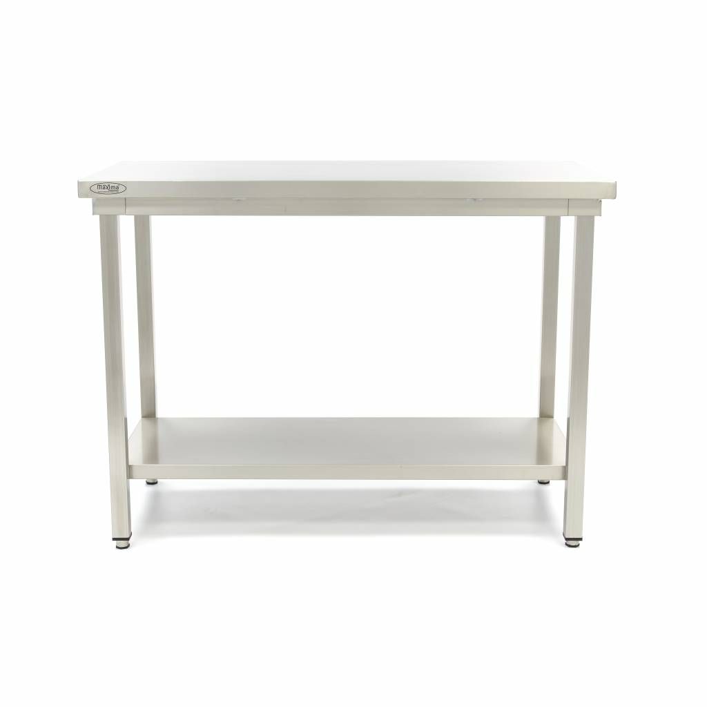 Table en acier inoxydable - 80 x 70 cm - hauteur réglable – Maxima 09364003