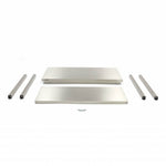 Table en acier inoxydable - 80 x 70 cm - hauteur réglable – Maxima 09364003