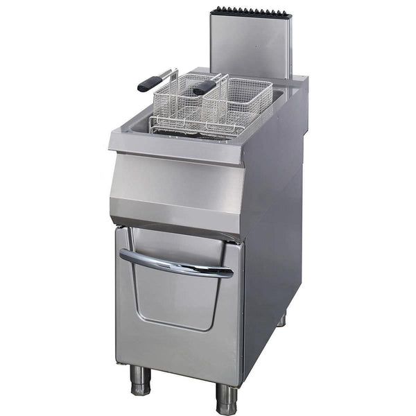 Premium friteuse - 1 x 22 L - unité simple - profondeur 90 cm - avec robinet de vidange - gaz – Maxima 09398605