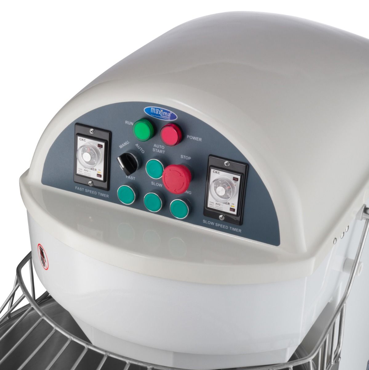 Pétrin à spirale / pétrin à pâte - 75 L - 48 kg de pâte - 2 vitesses – Maxima 09361080
