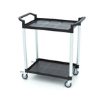Chariot de service - 2 étagères en plastique - 86,5 x 42,5 cm – Maxima 09507003