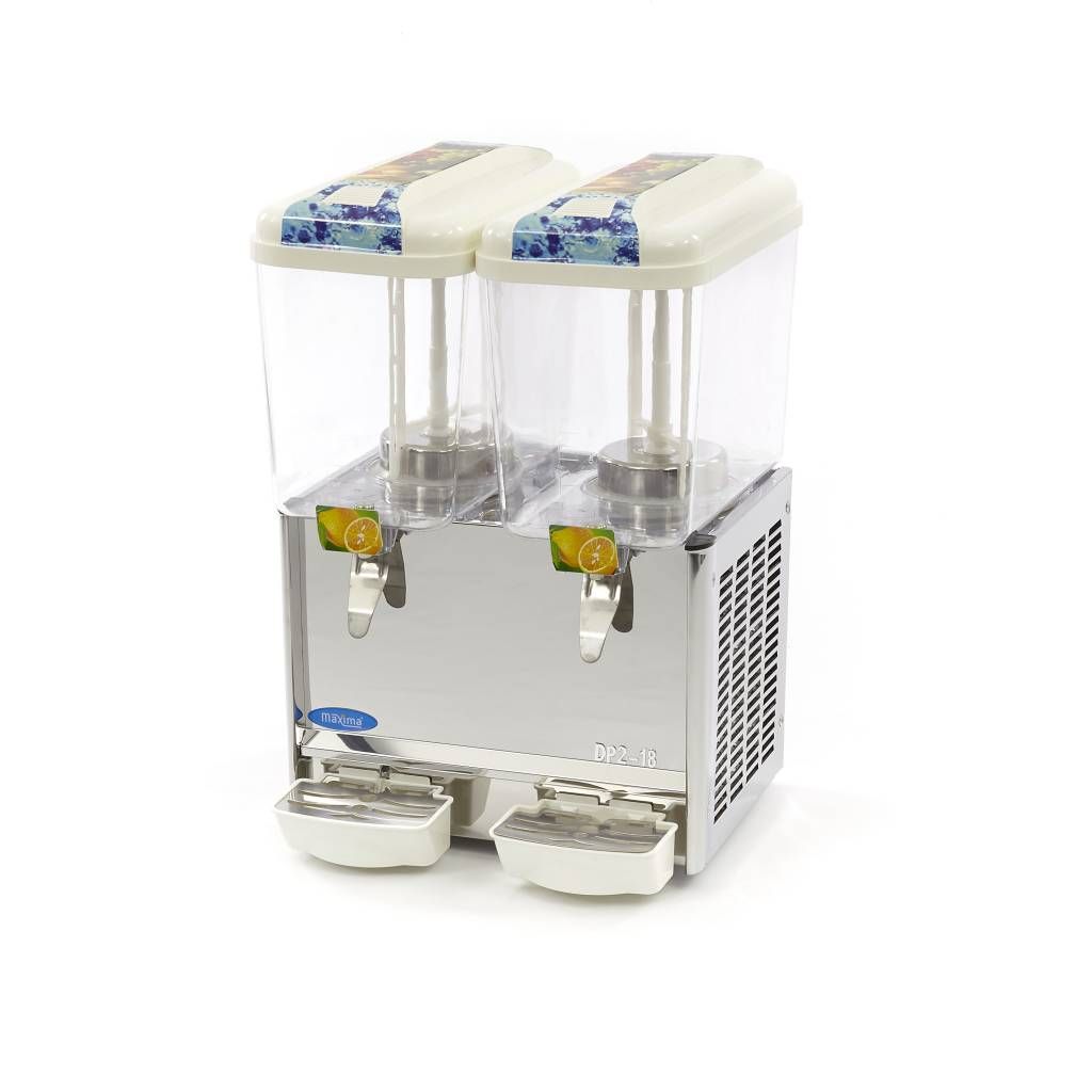 Dispensateur de boissons - 2 x 18 L -  électrique - incl mécanisme d'agitation – Maxima 09300535