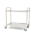 Chariot en acier inoxydable - 2 étagères – Maxima 09300545