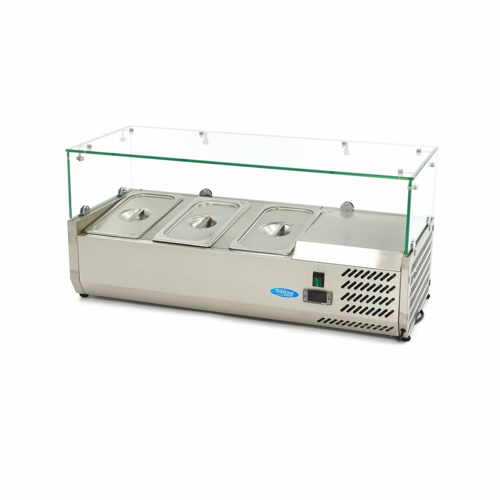 Réfrigérateur de préparation de comptoir - 95 cm - s'adapte à 3 x 1/3 GN – Maxima 09400317