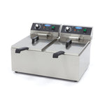 Friteuse - 2 x 11 L - 2 paniers - jusqu'à 2,8 kg de frites – Maxima 09365227