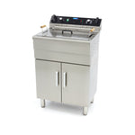 Friteuse - 30 L - 1 panier - avec robinet de vidange et support – Maxima 09365232