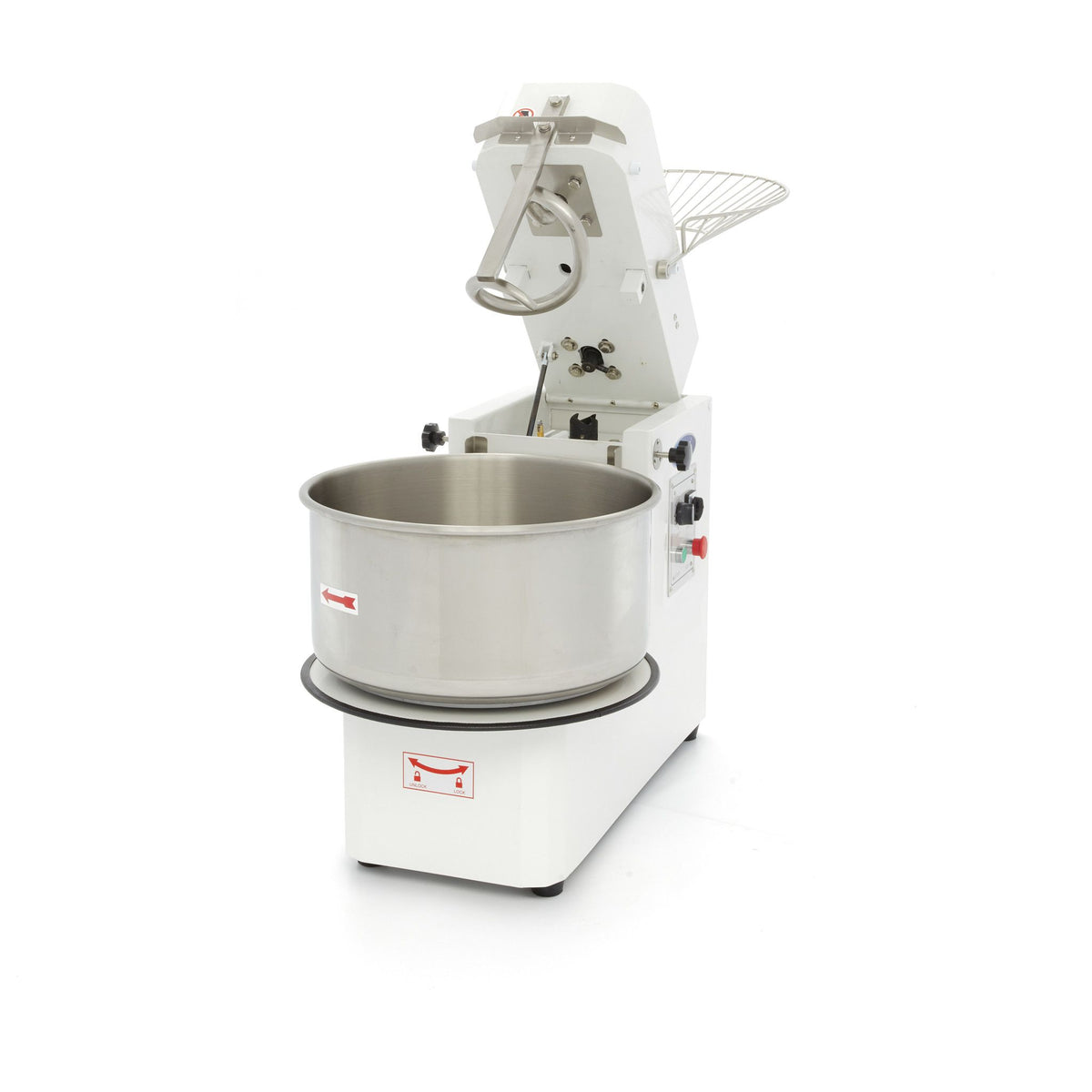 Pétrin à spirale / pétrin à pâte - 50 L - 30 kg de pâte - 2 vitesses - bol amovible - 400V – Maxima 09361908