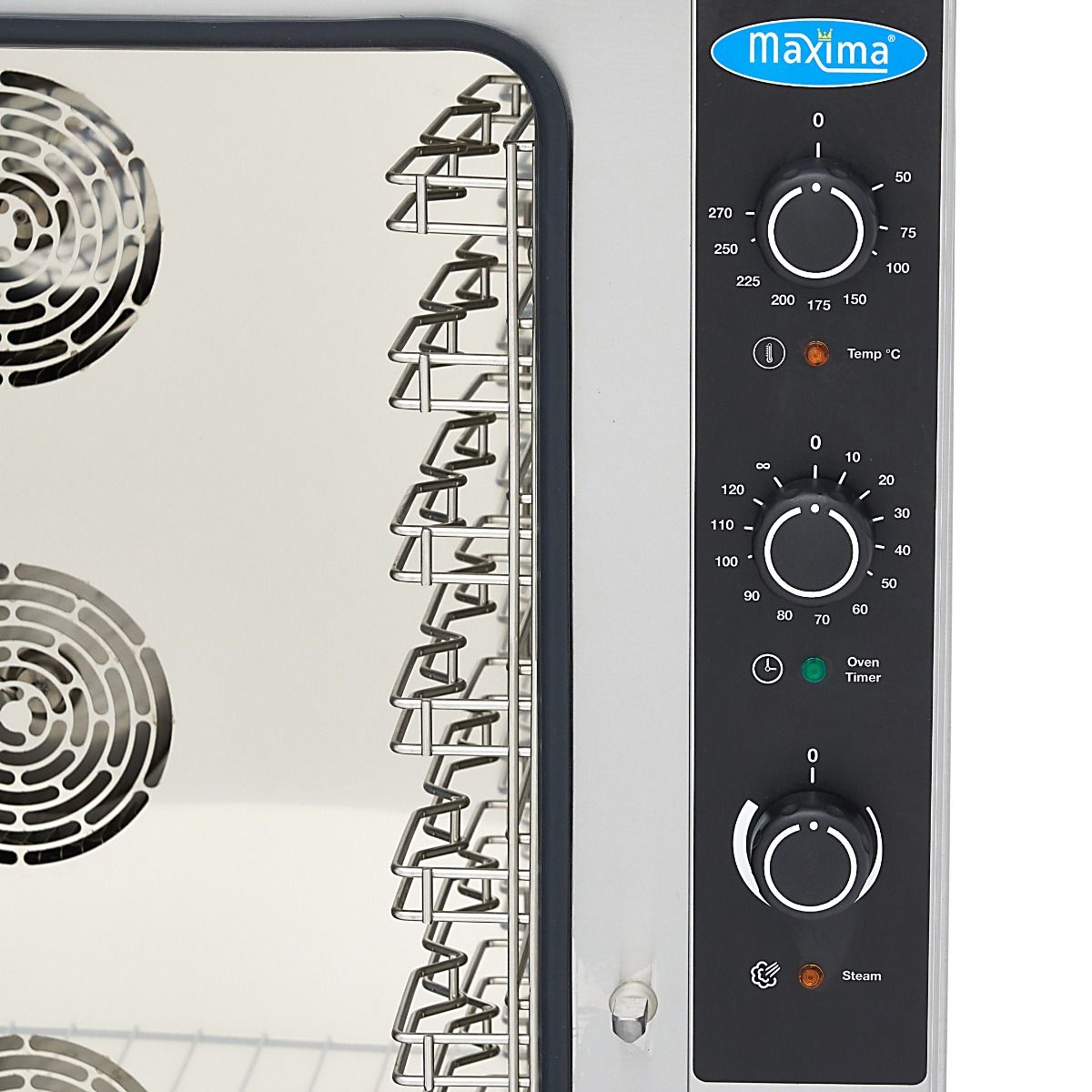 Four combiné - s'adapte à 10 plateaux (1/1 GN / 60 x 40 cm) - analogique - 400V – Maxima 08500207
