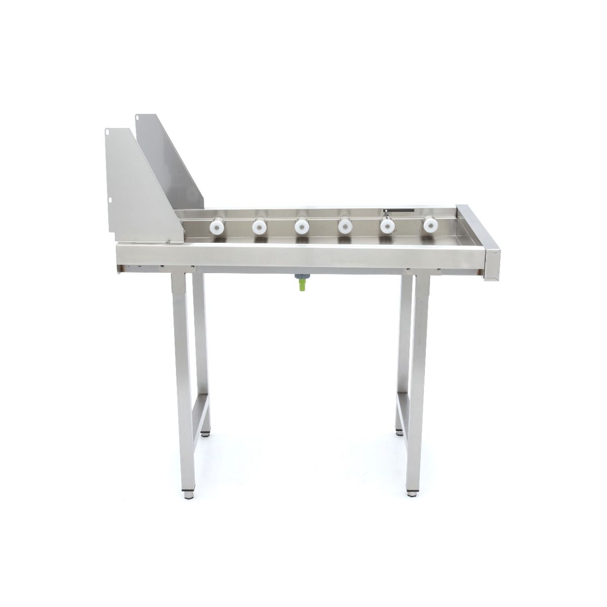 Table à rouleaux droits en acier inoxydable - pour convoyeur à paniers lave-vaisselle – Maxima 09240121