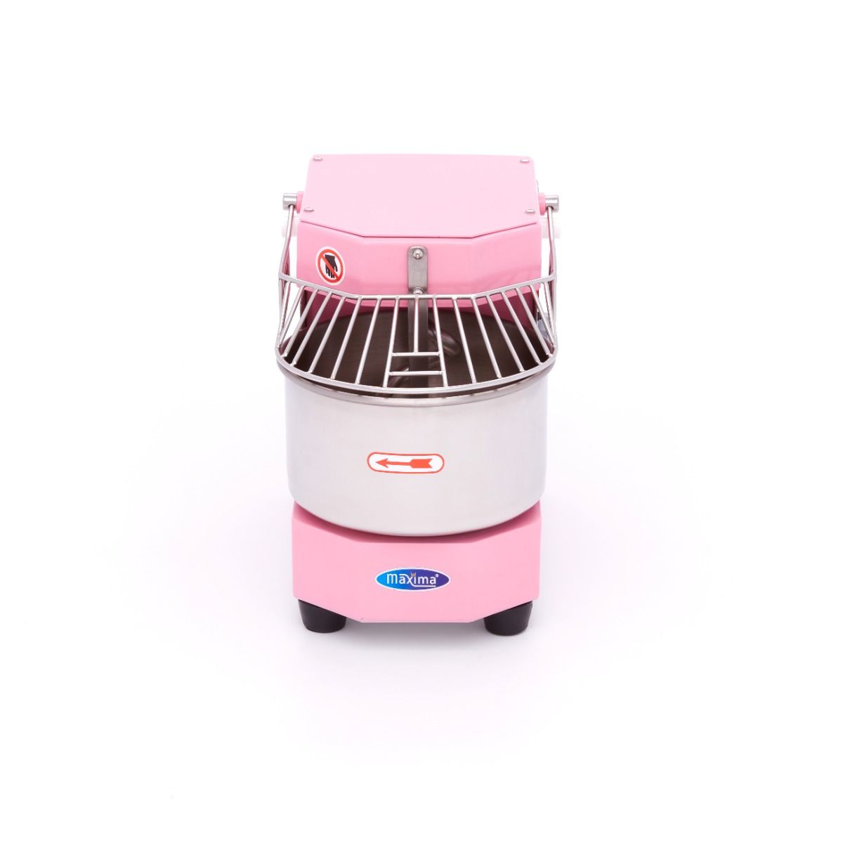 Pétrin à spirale / pétrin à pâte - 8 L - 4,5 kg de pâte - rose – Maxima 09361012
