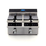 Friteuse - 2 x 8 L - 2 paniers - induction - avec robinet de vidange – Maxima 09371095