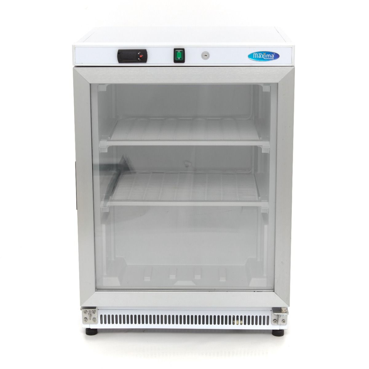 Congélateur - 200 L - blanc - avec porte en verre – Maxima 09405007