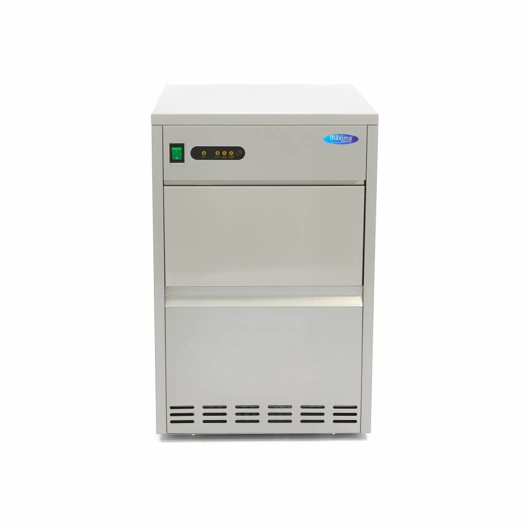 Machine à glaçons - 45 kg/jour - glaçons creux - refroidissement par air – Maxima 09300129