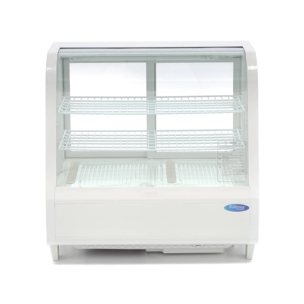 Vitrine à gâteaux - 100 L - 68 cm - blanc – Maxima 09400836