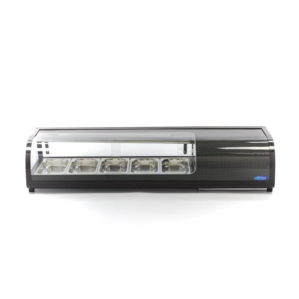 Présentoir de sushis et de tapas - 52 L - incl 5 x 1/3 GN -  modèle de table – Maxima 09400865