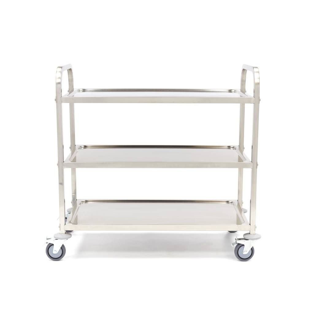 Chariot en acier inoxydable - 3 étagères – Maxima 09300546