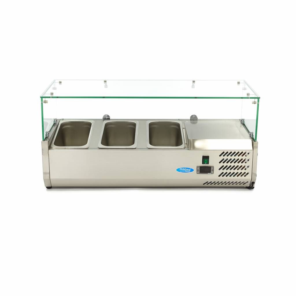 Réfrigérateur de préparation de comptoir - 95 cm - s'adapte à 3 x 1/3 GN – Maxima 09400317