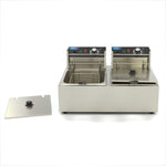 Friteuse - 2 x 6 L - 2 paniers - jusqu'à 2,4 kg de frites – Maxima 09364951