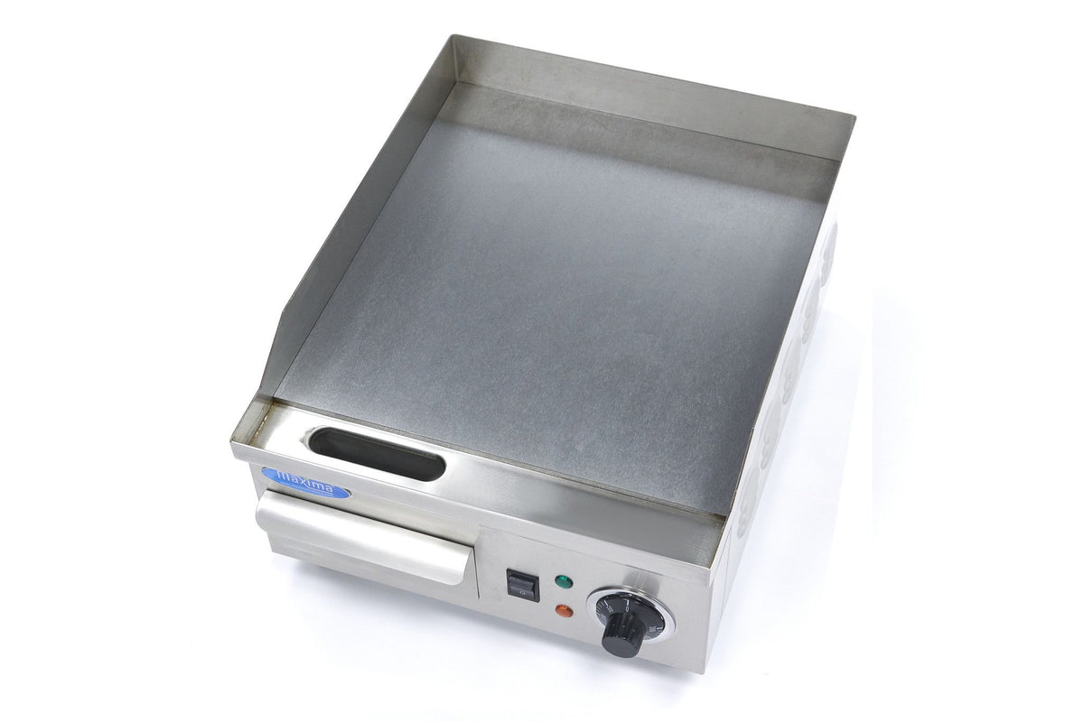 Plaque de gril - lisse - 36 cm - incl plateau d'égouttement – Maxima 09365159
