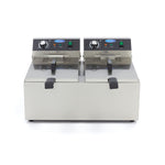 Friteuse - 2 x 11 L - 2 paniers - jusqu'à 2,8 kg de frites – Maxima 09365227